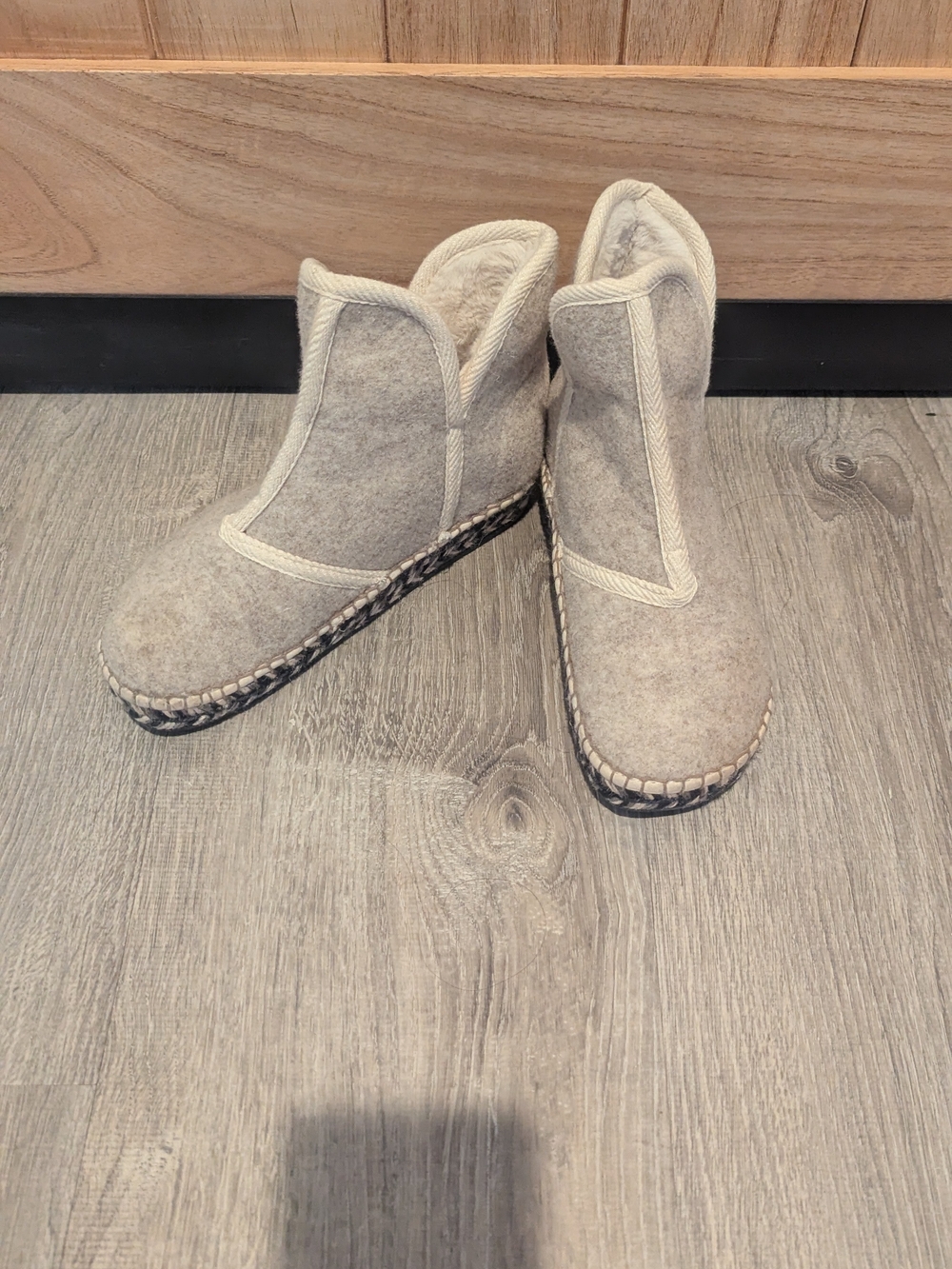 Toni Pons Espadrille Platform Bootie with Faux Fur Linings